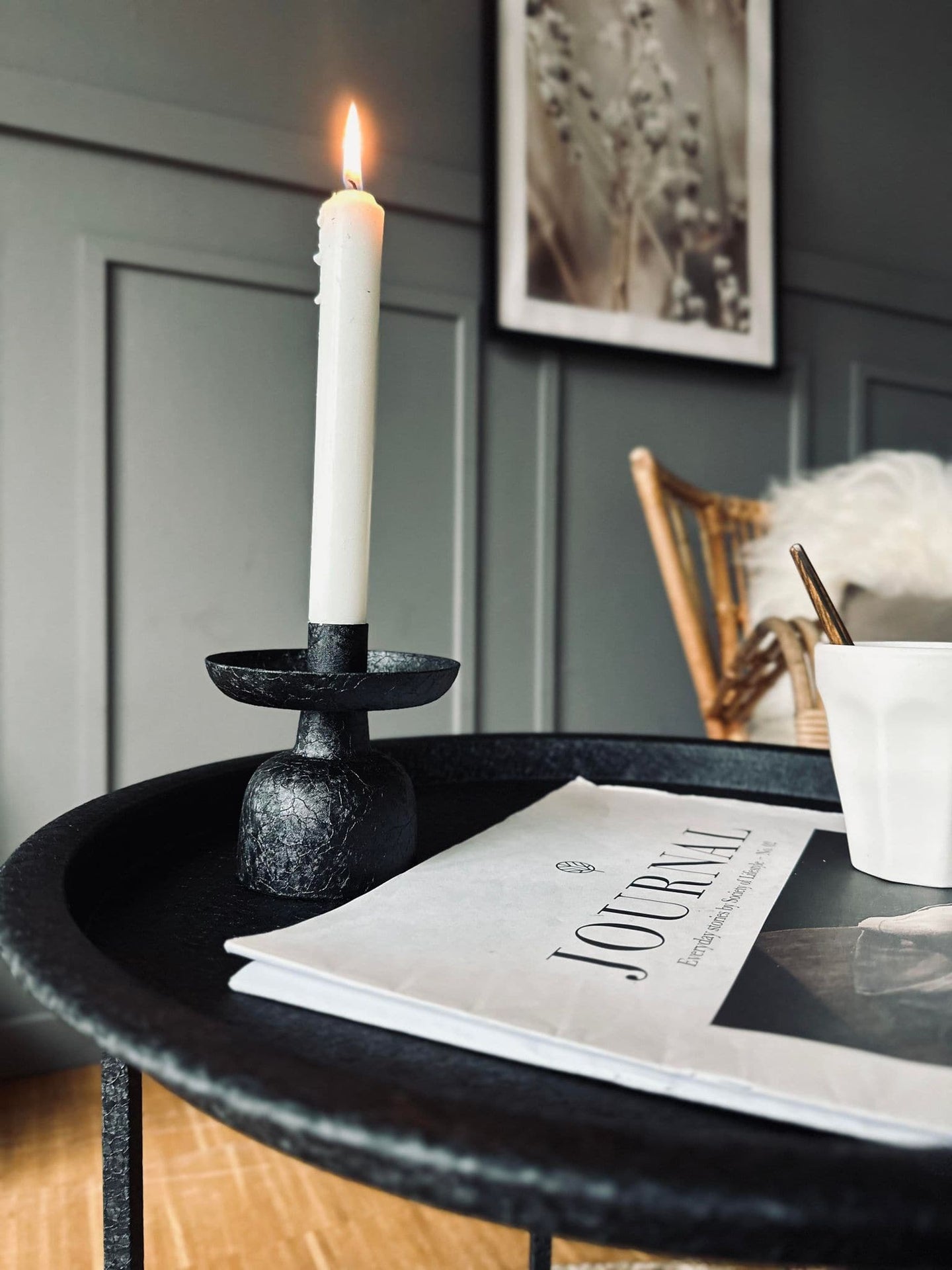 Lysestage Sort - Maison - VIAMAJA.DK