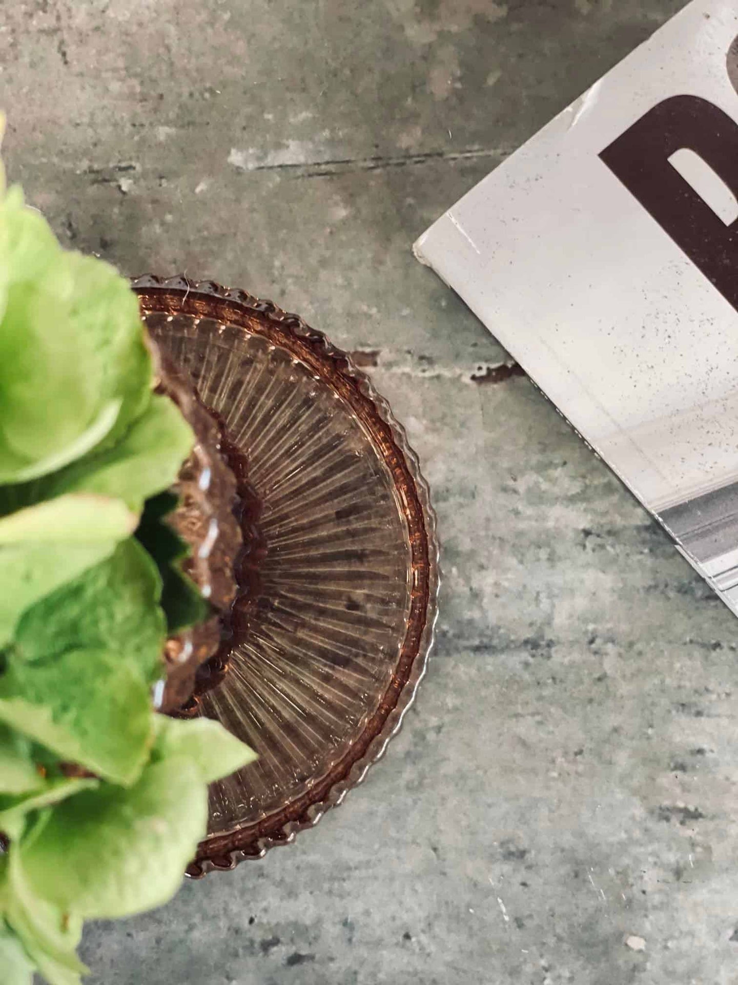 Lysfad i rillet glas – Mocca / brown - VIAMAJA.DK