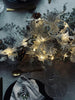 LED-Lichterkette SILBER mit Glitzer und Timer