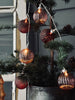 Lichterkette mit Glaskugeln Rosa