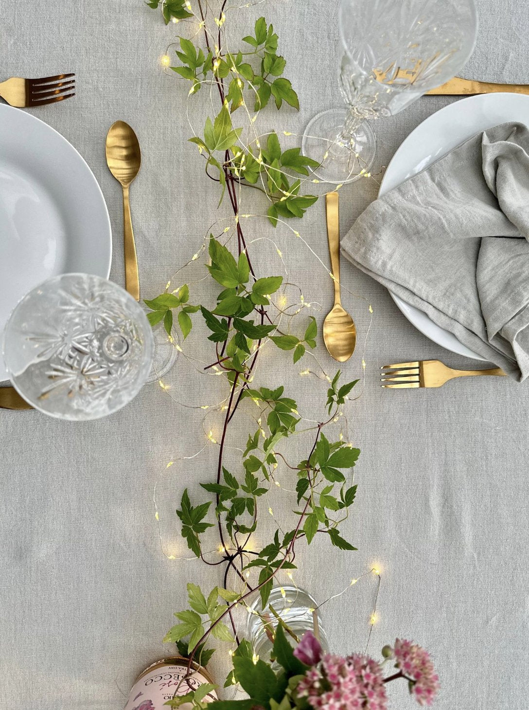 Lyskæde silver wire med 100 LED Lys - VIAMAJA.DK