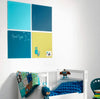 Magnetische Glastafel Aqua-Grün – 45×45