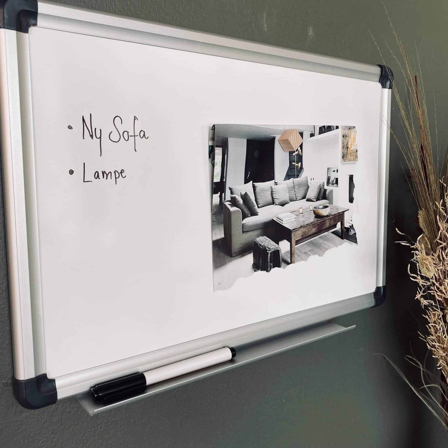 Magnetisk whiteboard tavle 45x30 cm - VIAMAJA.DK