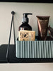 Make-up-Organizer mit Unterteilung – Grau