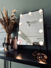 Hollywood Makeup Spiegel mit Licht - Schwarz