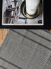 Matte Recycling Beige gestreift - 50x80