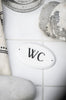 Metallschild WC