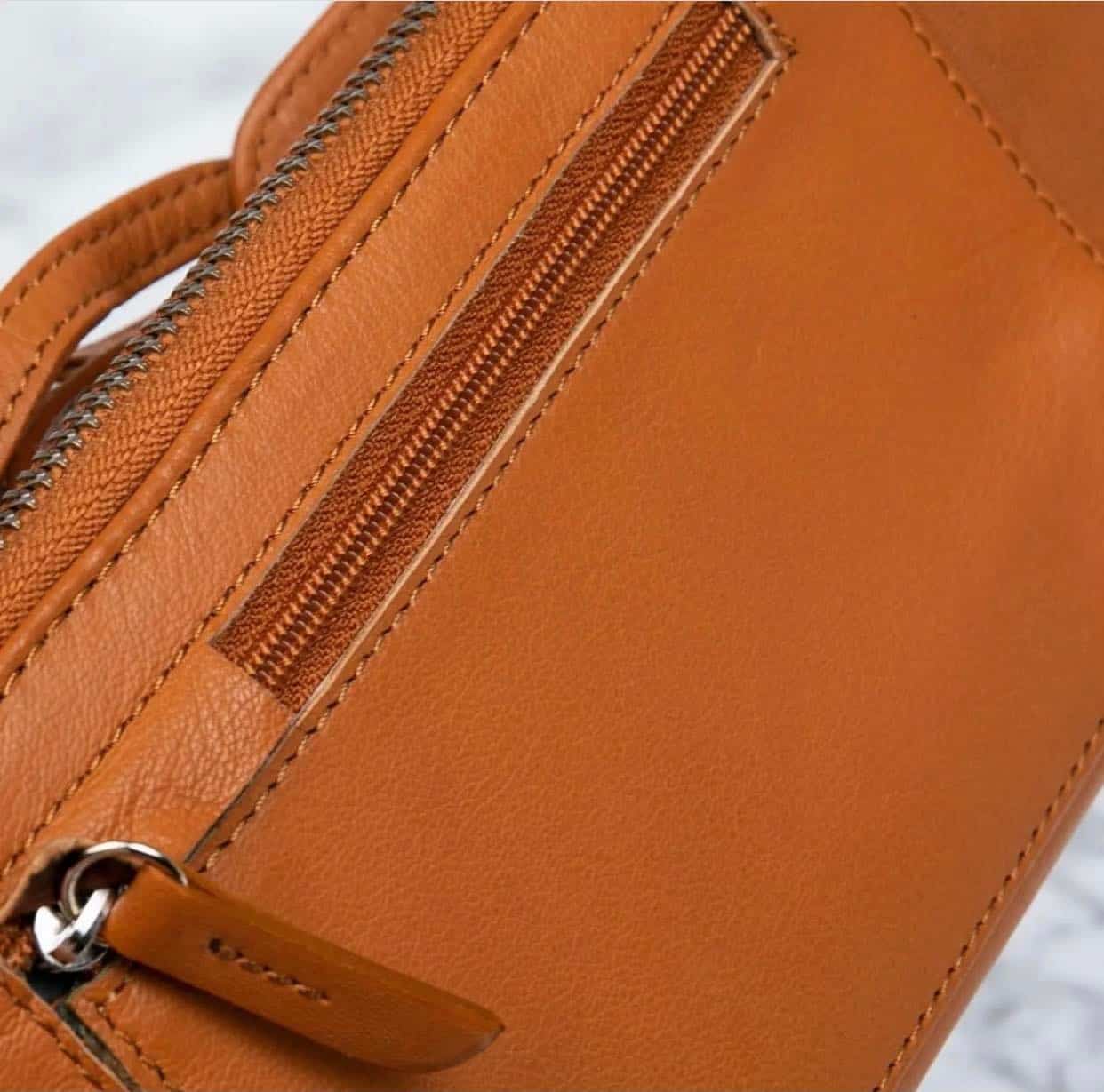 Mobil crossbody FREJA Cognac, Cognac skind - VIAMAJA.DK