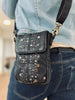 Handytasche mit Nieten - Black