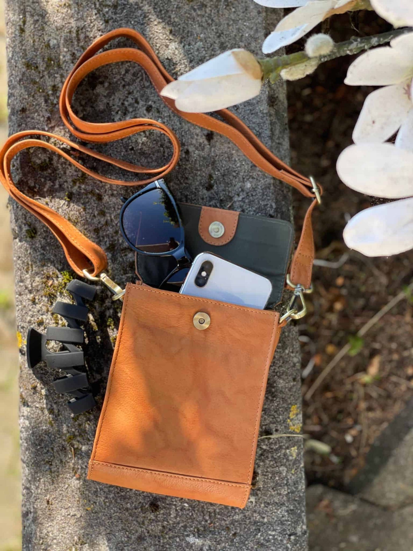 Mobiltaske Mille - Cognac - VIAMAJA.DK