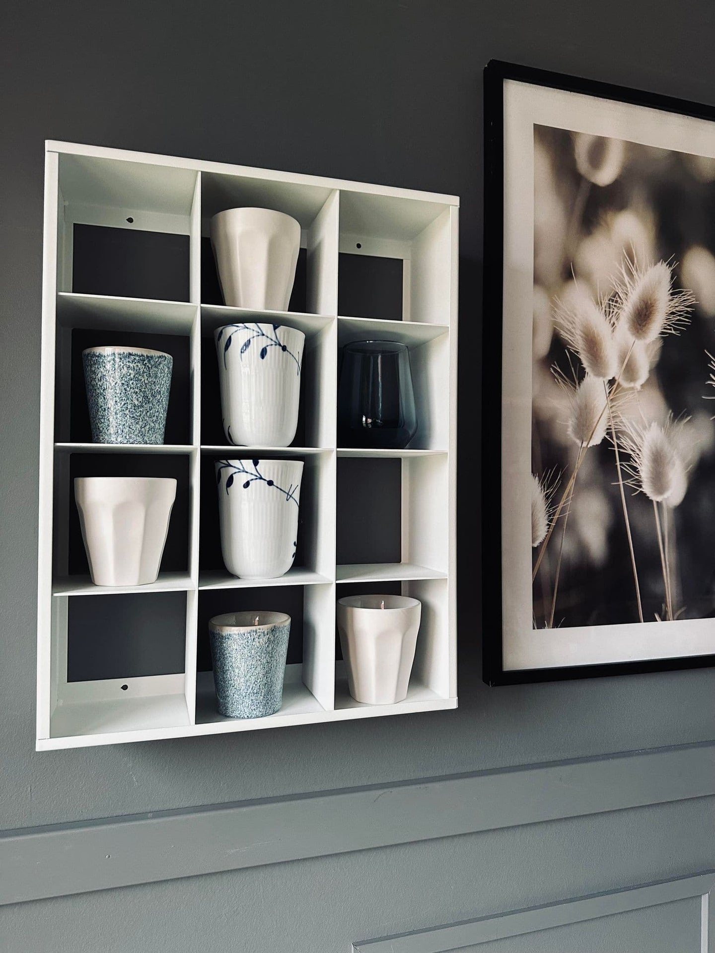 Mugshelf m. 12 rum – White - VIAMAJA.DK