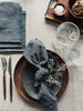 Serviette aus Leinen und Baumwolle – 4 Stk. Blue melange