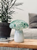 MUSHROOM Lampe mit LED – grünes mundgeblasenes Glas