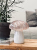 MUSHROOM Lampe mit LED – Rosa mundgeblasenes Glas