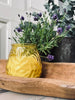 Citronella-Mückenkerze in farbigem Glas - GELB