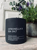 Mückenkerze - Citronella & Sea salt - Schwarz