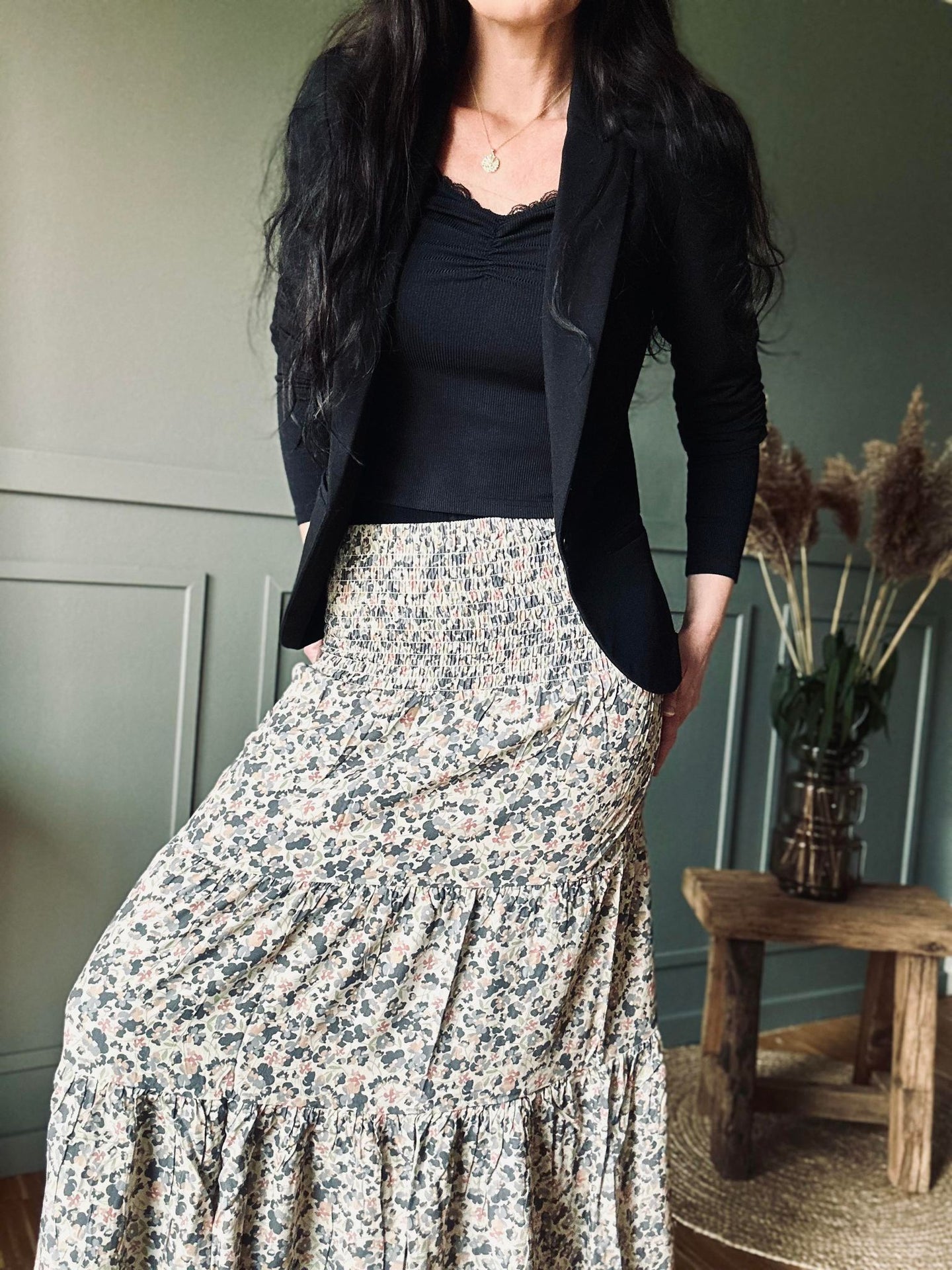 Nederdel Boho Blue - VIAMAJA.DK