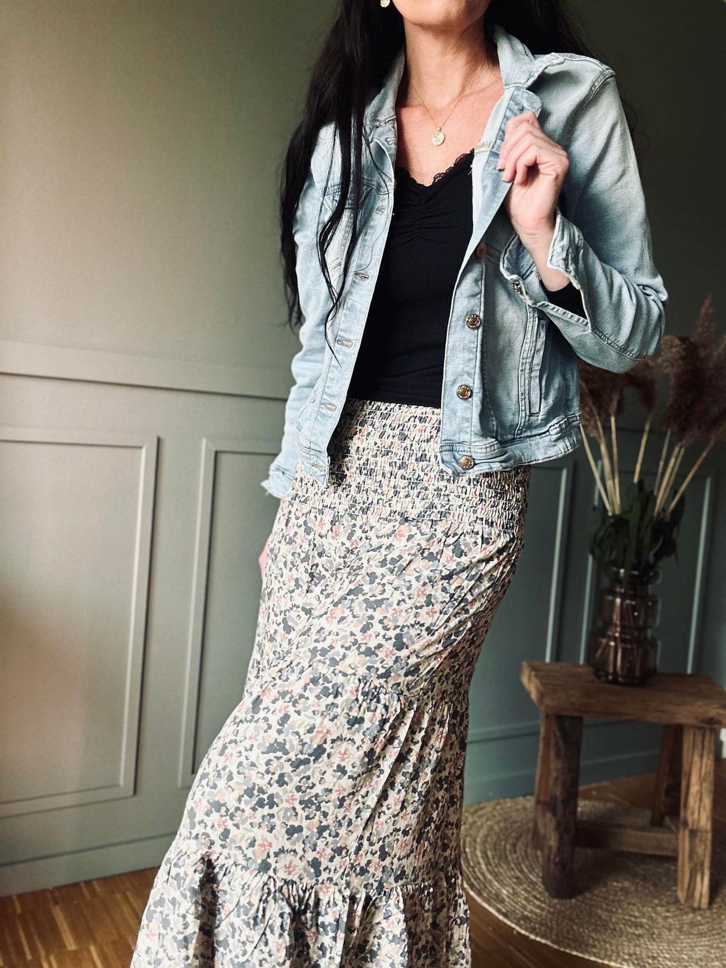 Nederdel Boho Blue - VIAMAJA.DK
