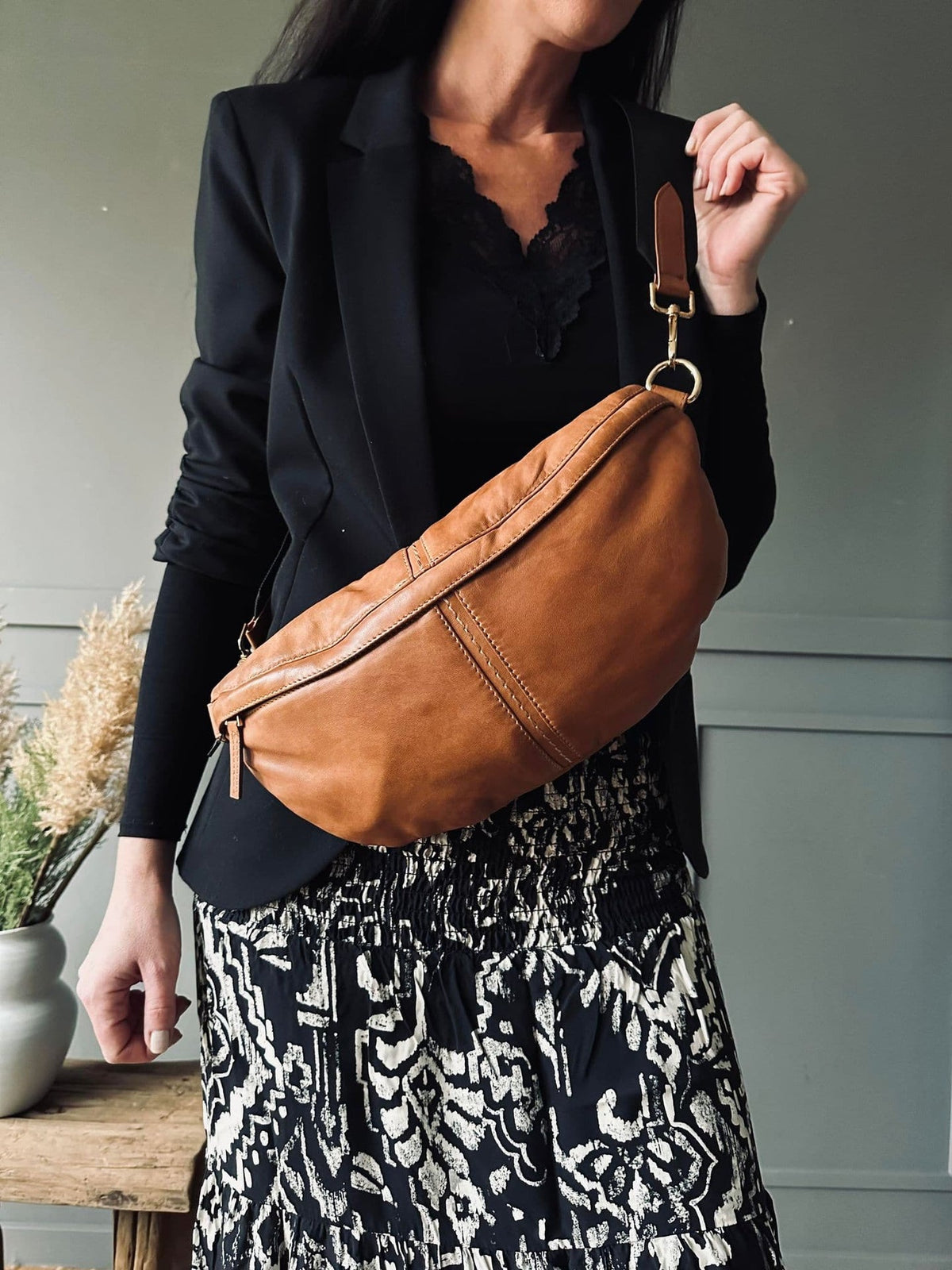 Nederdel Boho Inka black - VIAMAJA.DK