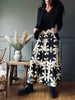 Rock Boho Leaf Schwarz