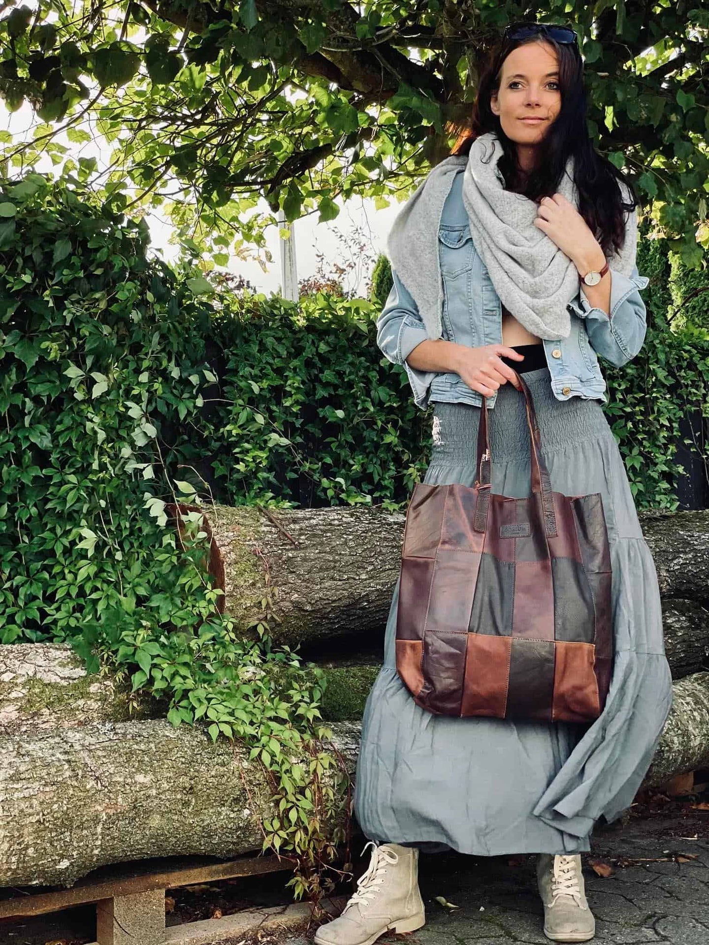 Nederdel Boho - Onesize grey - VIAMAJA.DK