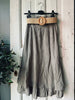 Rock mit Gürtel – Taupe S/M