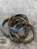 Nepal-Armband – Hellblau mit Gold