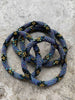 Nepal-Armband - Matt Blau / Gold