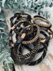 Nepal-Armband - Schwarz / Goldtöne Mix