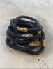 Nepal-Armband – Schwarz / Messing