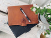 Notizbuch aus Leder – Cognac – A5