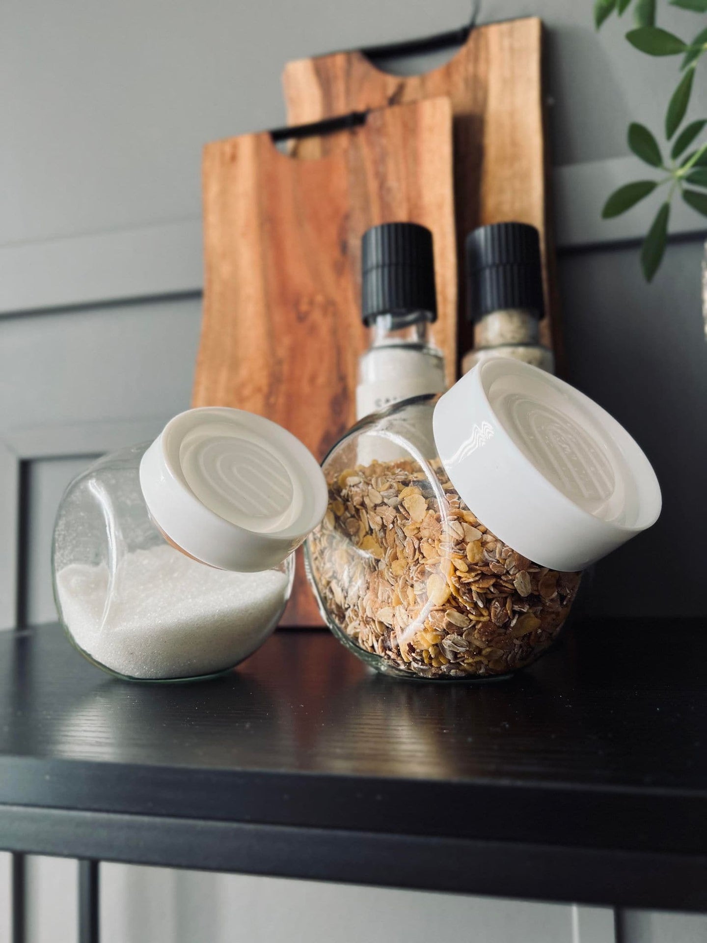Opbevaringsglas 500ml - Hvid låg - VIAMAJA.DK