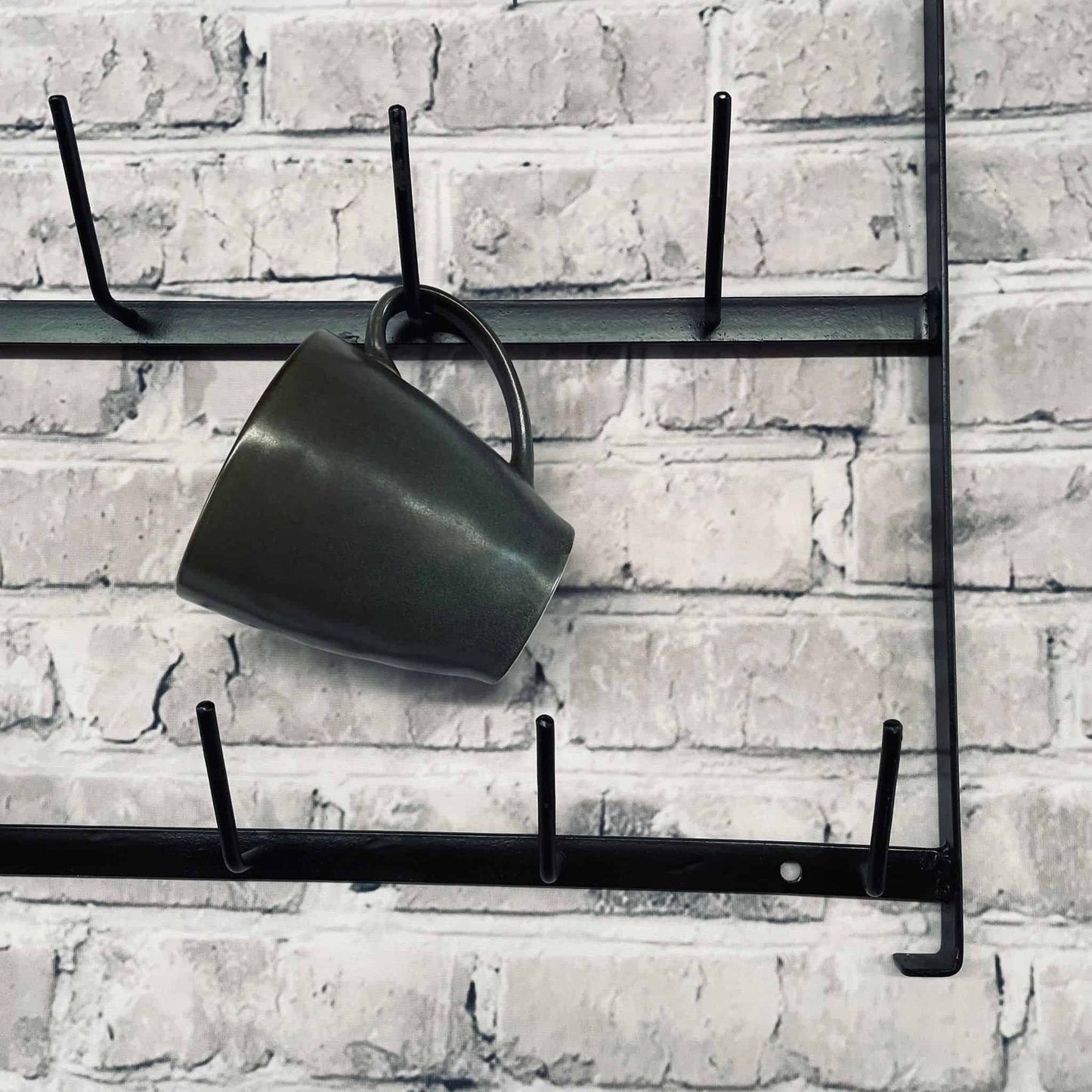 Ophæng med kroge sort metal - VIAMAJA.DK