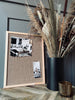 Pinnwand aus Hessian - 30x40 cm Natur