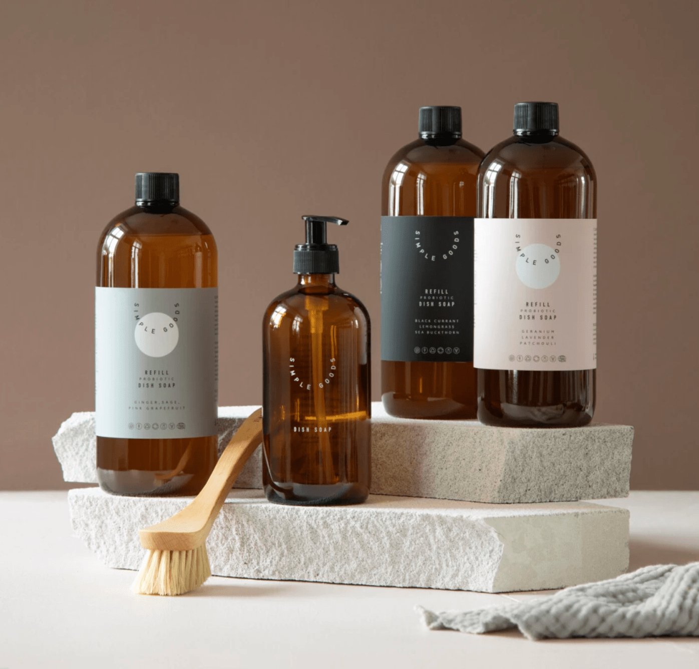 Opvaskesæbe Lemongrass/Black Currant 450 ml – Simple Goods - VIAMAJA.DK