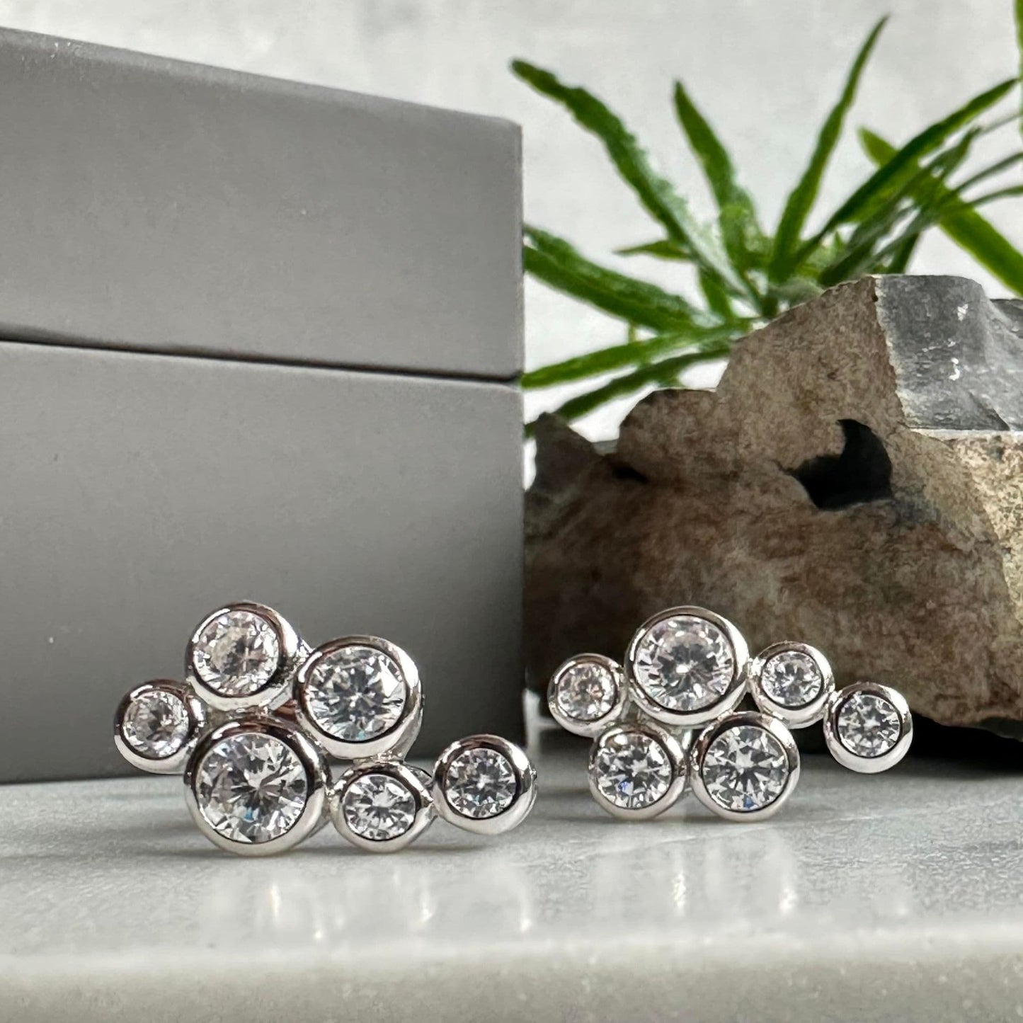 Øreringe Miriam Clear - Sterling Silver - VIAMAJA.DK