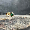 Ohrstecker Single GIA Emerald 18K vergoldet - 1 Stück