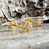 Ohrstecker GIA - Klarer Stein 18K vergoldet