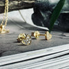Ohrstecker Nena - vergoldetes Sterling-Silber