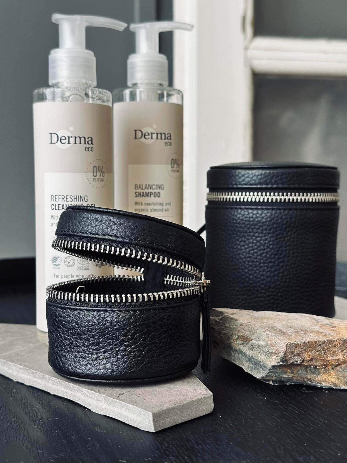 Organiser Leather - Big black - VIAMAJA.DK