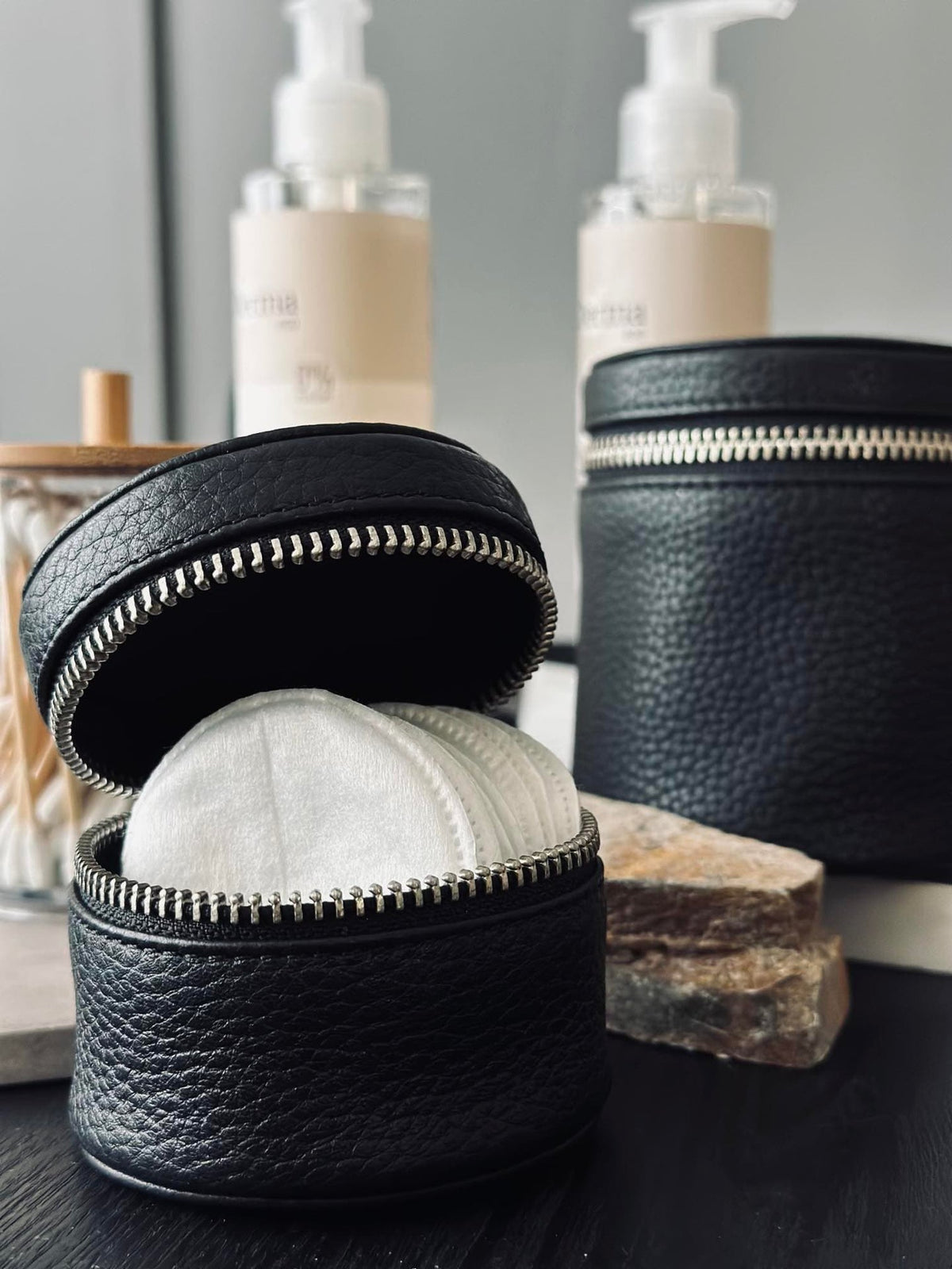 Organiser Leather - Small black - VIAMAJA.DK