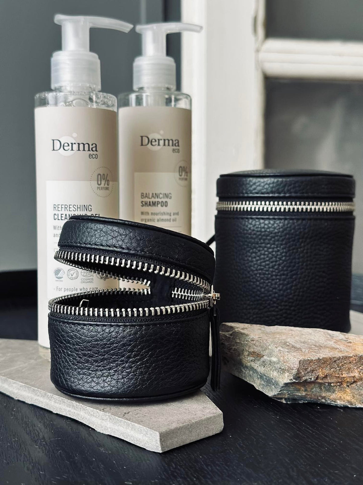 Organiser Leather - Small black - VIAMAJA.DK