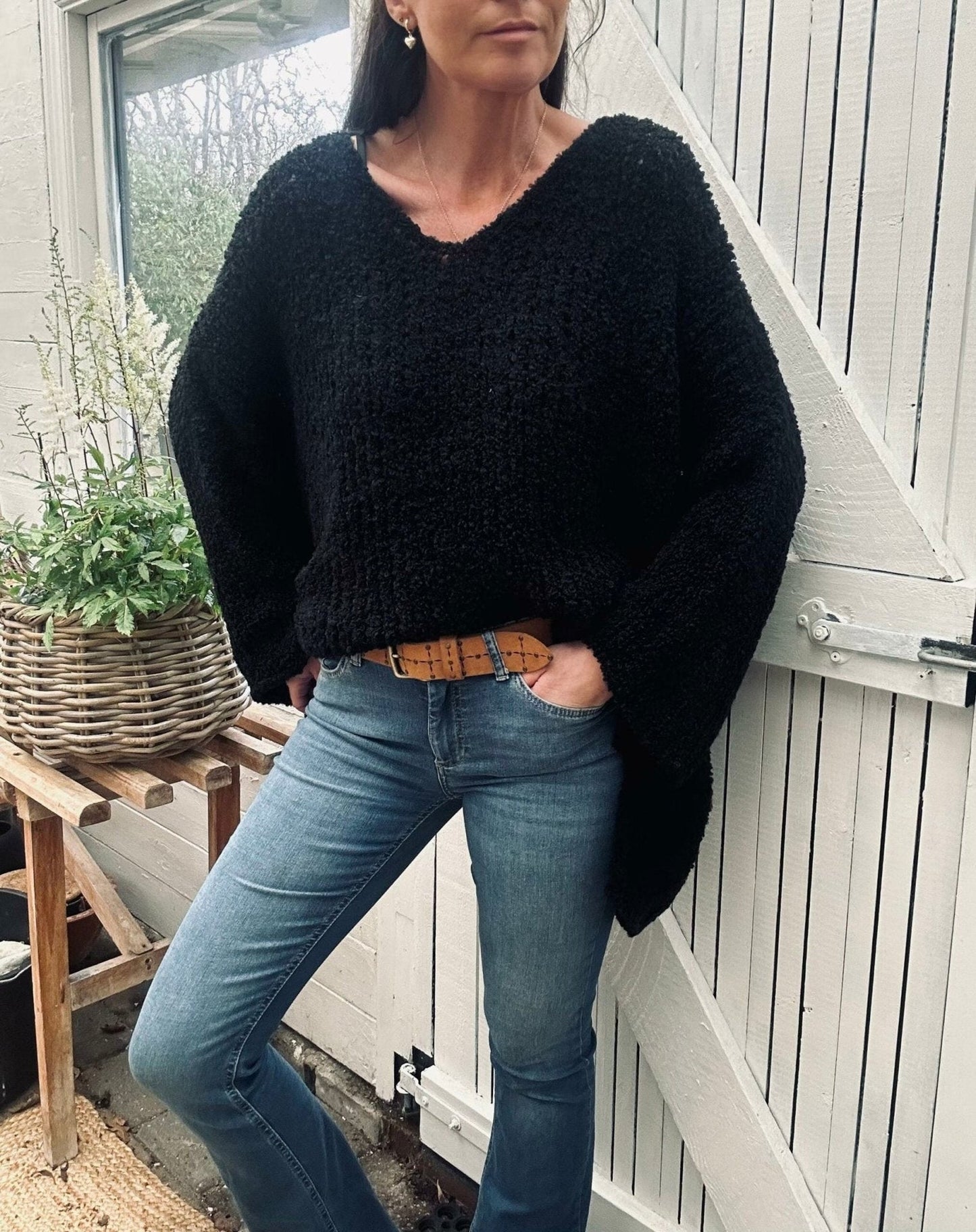 Oversize Cozy – Black - VIAMAJA.DK