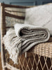 Plaid 125x150 Natur Recycling-Baumwolle