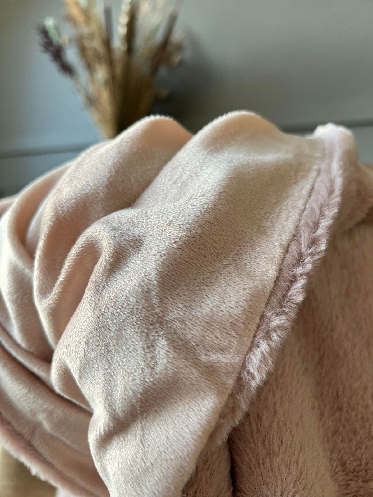 Plaid i blød kvalitet - Rose - VIAMAJA.DK