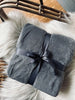 Fleece-Plaid King-Size – Grau 180×230