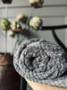 Plaid in Luxus-Fleece - Grau
