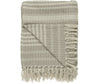 Plaid Sand/Creme, quer gestreift