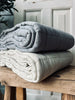 Plaid STONE-WASHED Quilt – Nordic Grau