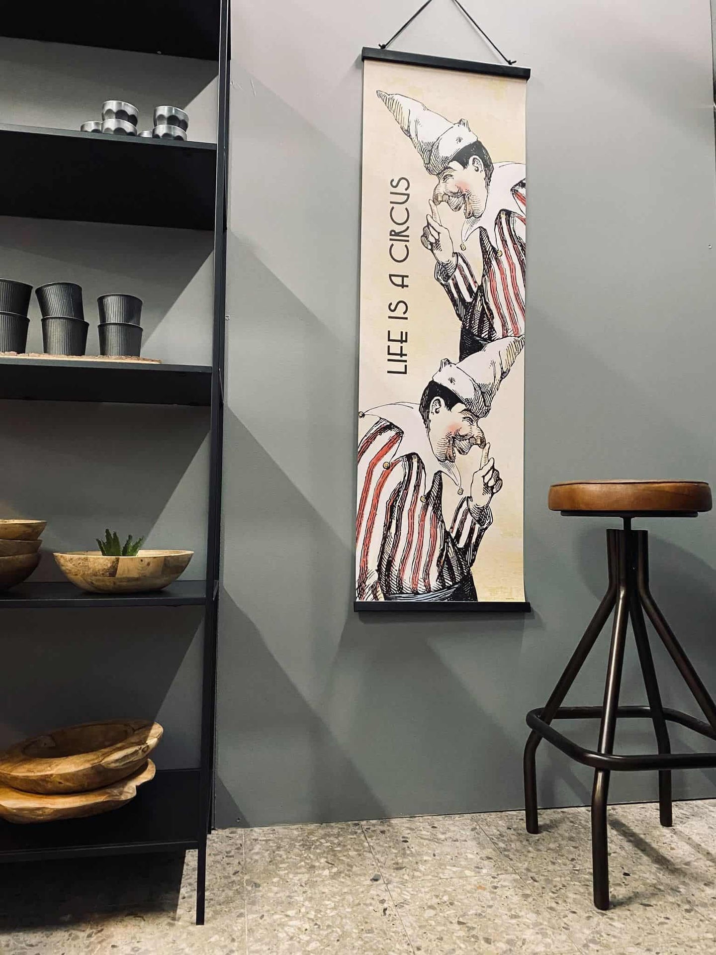 Plakat - LIFE IS A CIRCUS // 40x130cm - VIAMAJA.DK